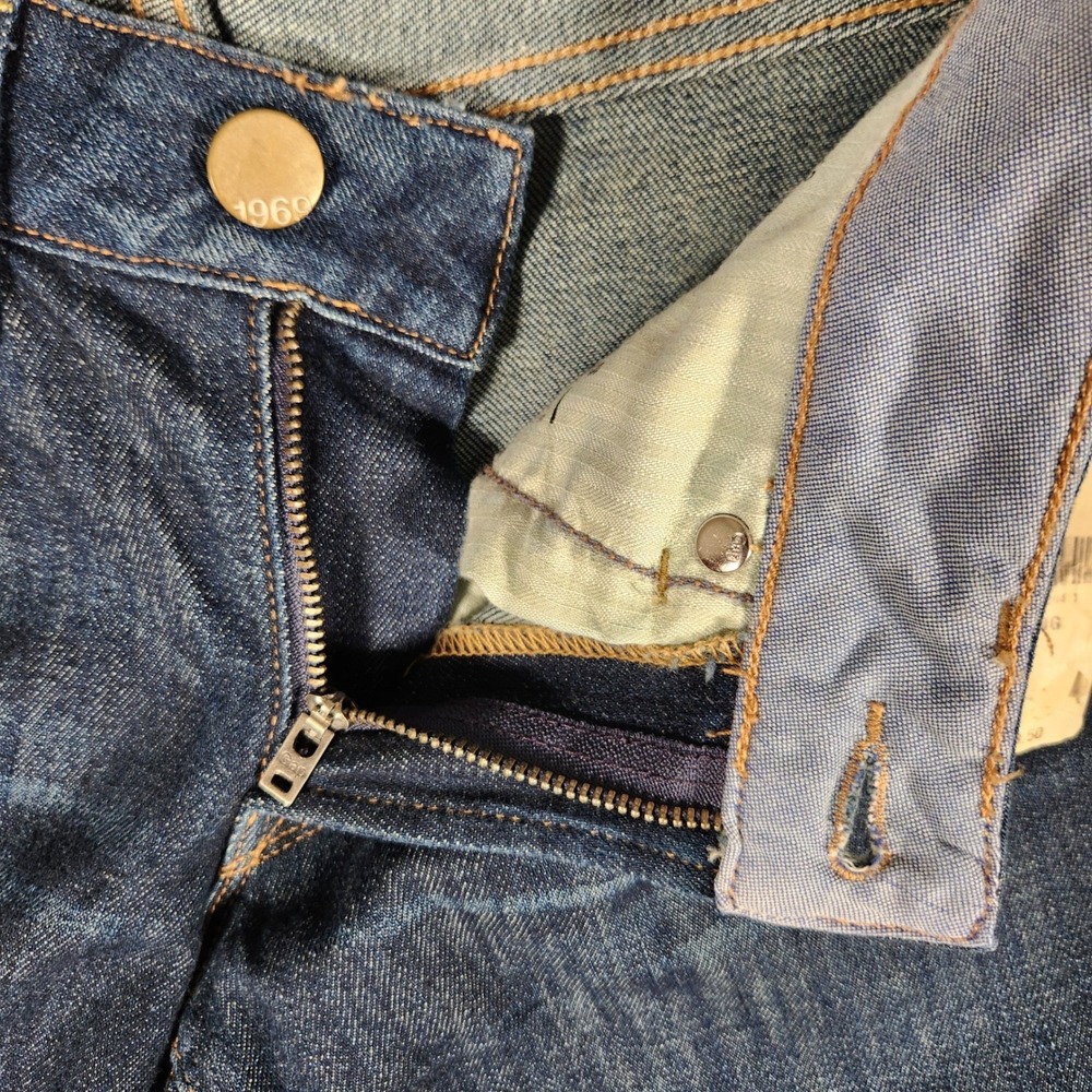 Gap Real Straight Jeans Womens 26/2XL Dark Wash NEW 1969 Extra Long Denim - Picture 6 of 13